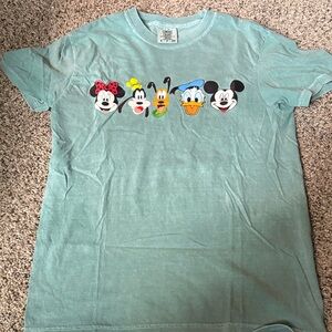 Disney Aqua Short Sleeve Tee with Characters